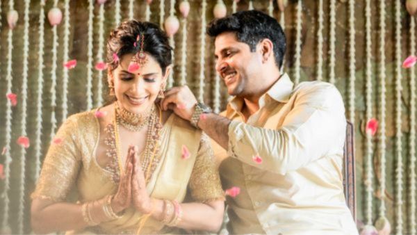 CSK के एक्स स्टार अनिरुद्ध श्रीकांत ने रचाई एक्ट्रेस संयुक्ता से शादी, वेडिंग एल्बम देख फैन्स हुए फिदा