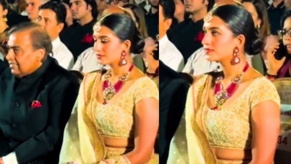 ससुर के साथ बैठ अनकंफर्टेबल हुईं राधिका मर्चेंट ? पूरे इवेंट में दिखीं परेशान, सामने आया पूरा VIDEO