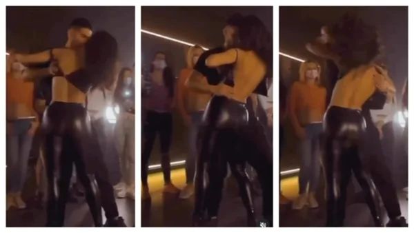 Video: शख्स ने डांस करते करते खोल डाले महिला के ऊपर के सारे कपड़े, बदन से बदन चिपकार बचाई इज्जत लेकिन फिर भी..