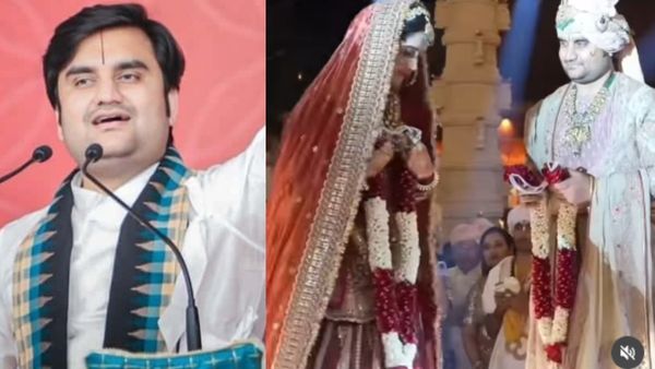 जयमाला को लेकर इंद्रेश उपाध्याय ने दिया था ज्ञान, खुद की शादी में किया ये काम तो भड़क गए लोग