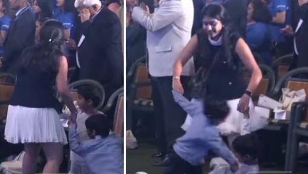 इवेंट के बीच बच्चों के साथ खेलने लगीं राधिका मर्चेंट, मुकेश अंबानी की बहू का वीडियो देख लोग बोले 'बहुत क्यूट'