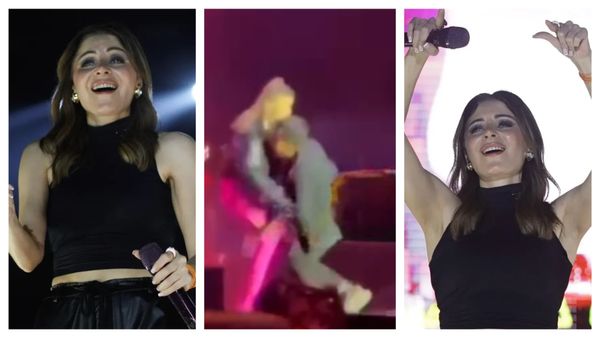 Kanika Kapoor Video: लाइव कंसर्ट में कनिका कपूर से जा लिपटा शख्स, ना हिली-ना घबराई लोग बोले- स्क्रिप्ट