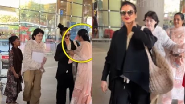 रेखा ने एयरपोर्ट पर सेल्फी लेने आई फैन को धक्का मारा, गुस्से में लोग बोले- 'अब रेखा भी जया बच्चन जैसी?'