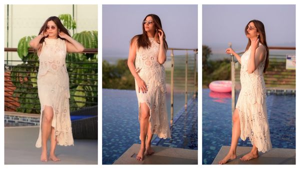 बेबी नंबर 2 के बाद और भी फिट-फाइन एंड ग्लैम हो गई हैं सपना चौधरी, 2025 के आखिरी दिन पूल किनारे काट दिया बवाल