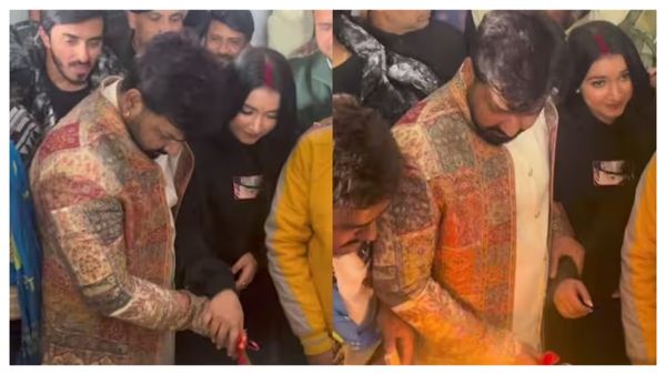 नशे में धुत Pawan Singh ने मनाया जन्मदिन, बुरी हालत में काटा केक, कौन है ये मांग भरी हसीना