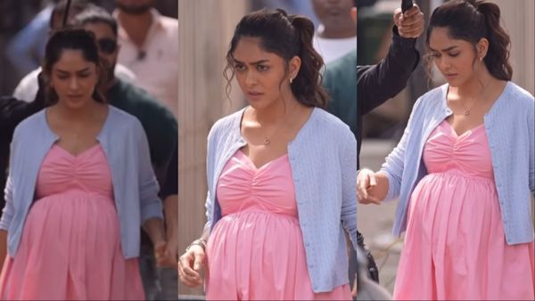 धनुष संग शादी की खबरों के बीच इतना बड़ा बेबी बंप लिए स्पॉट हुई मृणाल ठाकुर, हाथ थामे ख्याल रखता दिखा ये एक्टर