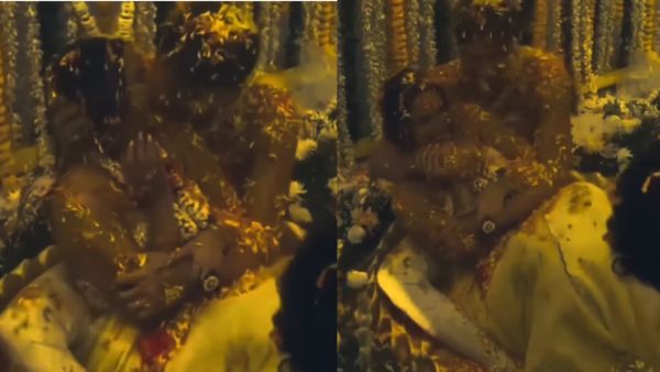 VIDEO: हल्दी की रस्म में ली मना ली सुहागरात, चिल्लाते रहे गेस्ट नहीं माने दूल्हा दुल्हन