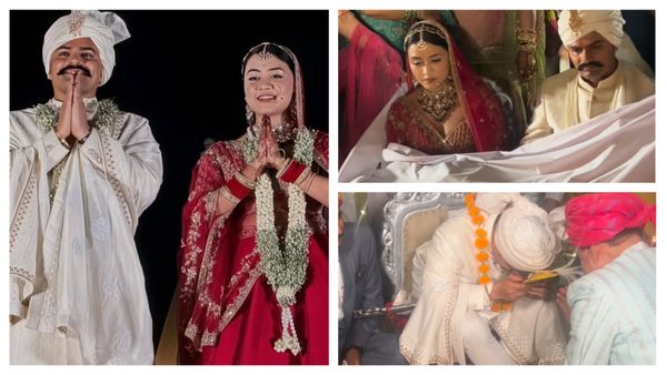 IPS KK Bishnoi ने जयमाला पर IPS Anshika को किया खूब परेशान, पिता के सामने हाथ जोड़कर झुकाया सिर