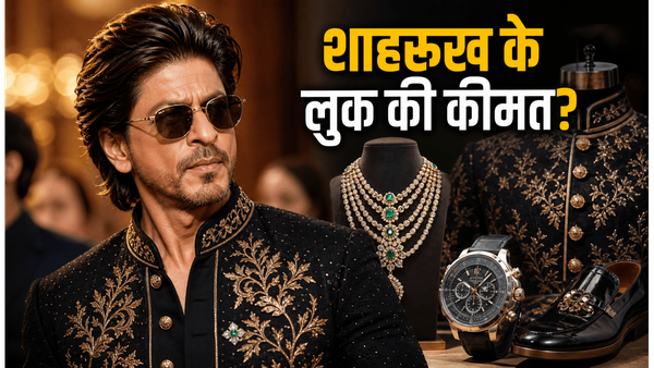 संगीत सेरेमनी में शाहरुख खान के रॉयल लुक ने मचाया तहलका, जानिए उनके आउटफिट की कीमत