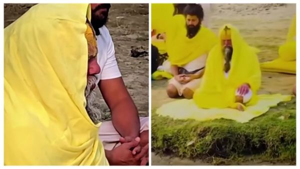 पदयात्रा रुकने के बाद प्रेमानंद महाराज का आया नया वीडियो, यमुना तट पर गहरी साधना में लीन दिखे महाराज