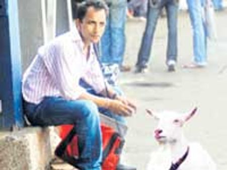 Deepak Dobriyal falls in love with a goat!