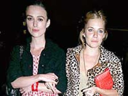 Sienna nervous about acting alongside Knightley