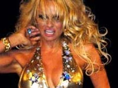 Pammy dazes all with sensual catwalk