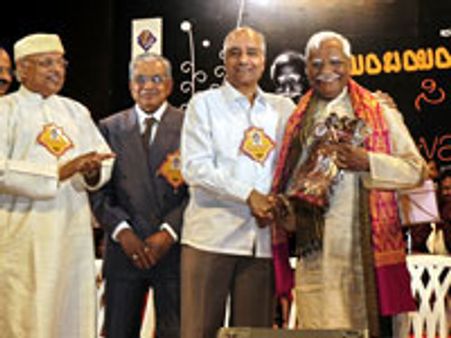 C Ashwath honoured with Swara Mantrika title