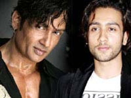 Shekhar Suman with son Adhyayan in reel life
