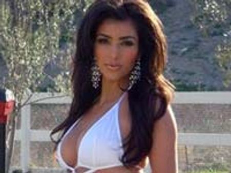 Kim Kardashian spotted playing football in Miami