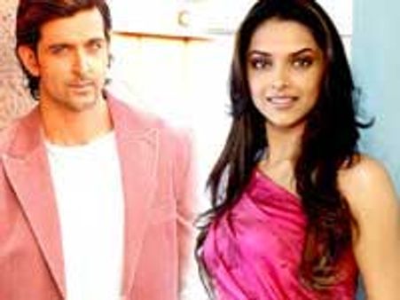 Hrithik Roshan with Deepika in Krrish 2