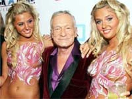 Hugh Hefner can’t tell twin lovers apart