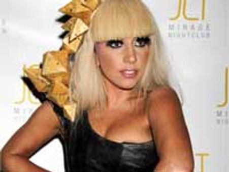 Lady Gaga sets her boobs on fire!