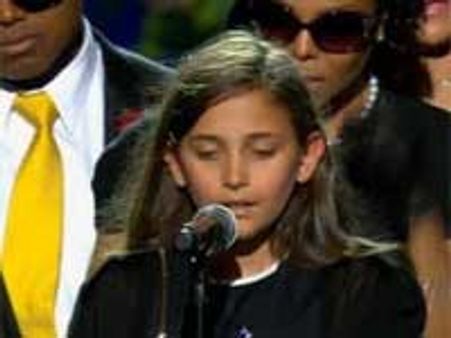 MJ’s daughter pays tearful tribute at memorial service