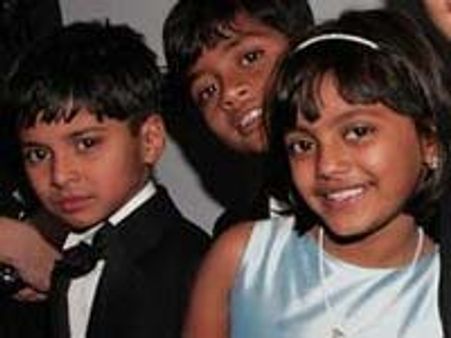 Slumdog kid enters his new house