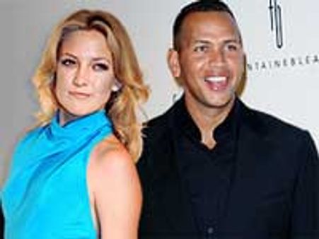 Kate Hudson and A-Rod smooch publicly