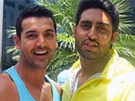 John misses a hairy Abhishek!