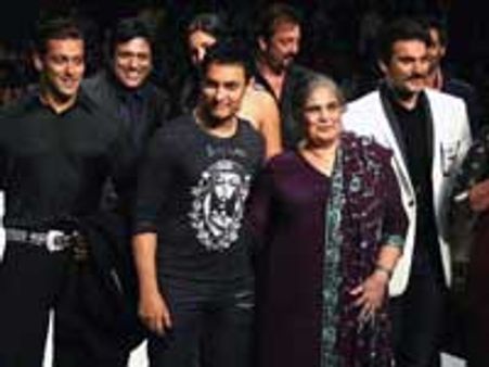 Bollywood stars walk ramp for charity in Mumbai