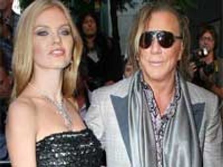 Wedding bells for Mickey Rourke, Russian girlfriend?