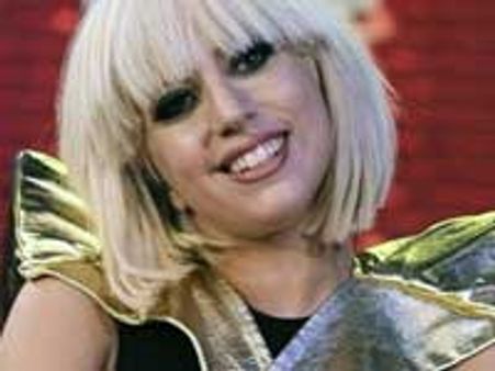 Flowers hit Lady Gaga on stage