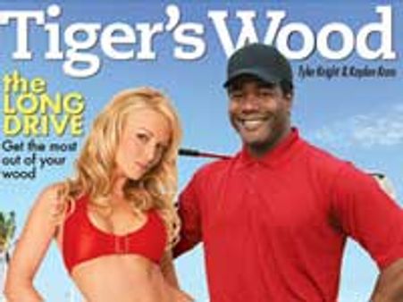 Semi-nude Tiger Woods on Vanity Fair cover