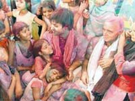 Vivek Oberoi celebrated Holi with little angels