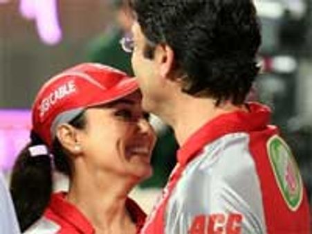 Preity Zinta hugs ex boyfriend Ness Wadia