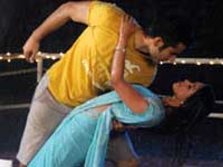 Karan sweats out in wet attires