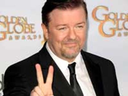 Ricky Gervais' jokes are cheap shots for Hugh Hefner