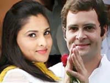 Ramya meeting youth Icon Rahul Gandhi