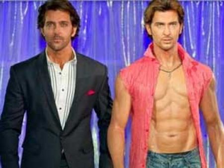 Hrithik Roshan shoots for Just Dance at Tussauds