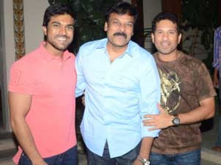 When megastar Chiru meets master blaster Sachin