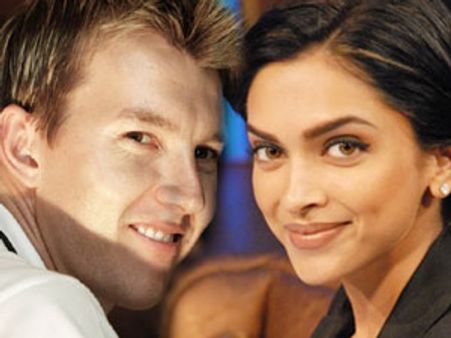 Brett Lee flirts with Deepika Padukone at party