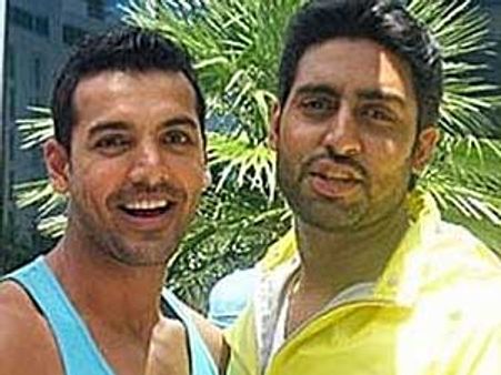 Abhishek-John branding their dostana pair