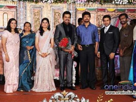 Tamil film industry bigwigs wish newly wed Karthi