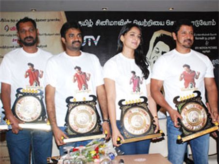 Deiva Thirumagal team organizes thanksgiving party