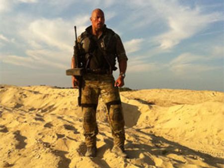Dwayne Johnson's first look in GI Joe 2: Retaliation