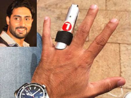 Abhishek Bachchan fractures his finger