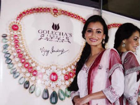 Dia Mirza unveils Diwali jewellery collection