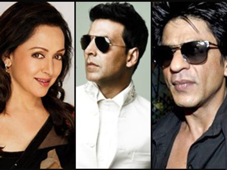 Hema Malini ignores Akshay for Shahrukh