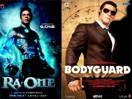 Shahrukh Khan's Ra.One vs Salman's Bodyguard at Box Office