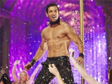 John Abraham hits his fan during Desi Boyz promotion