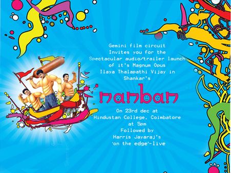 Nanban audio launch invitation