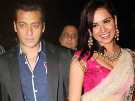 Salman Khan, Kangana Ranaut's physical intimacy caught